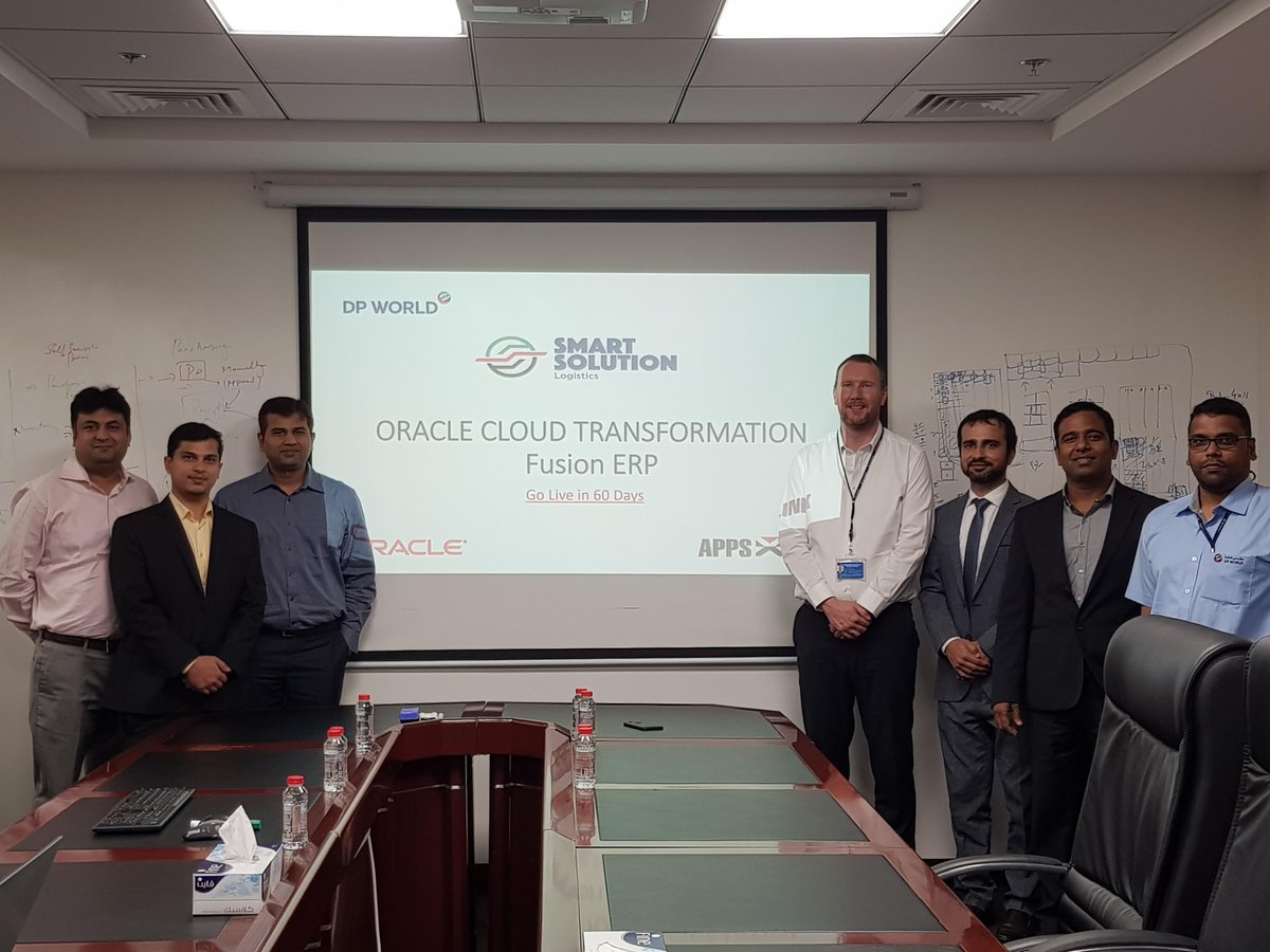 AppslinkC's tweet photo. Another Success Story proving the commitment, knowledge and experience that @AppslinkC brings with it. It is the hard work of #TEAMAPPSLINK that has made Oracle Cloud Transformation at #DPWORLDSSL possible in just 60 Days. https://t.co/WBnmYVLBrj