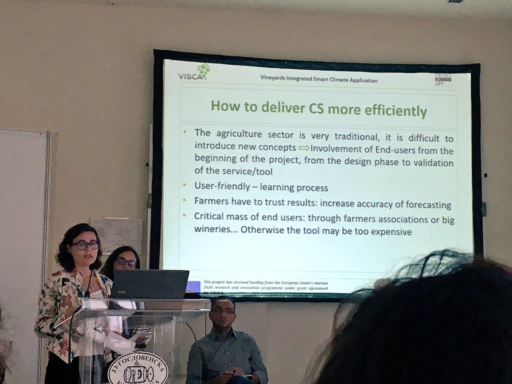 Involving end-users from the beginning in co-designing the #climateservices and making them user friendly are some tips for making CS more efficient!
#climatEU18