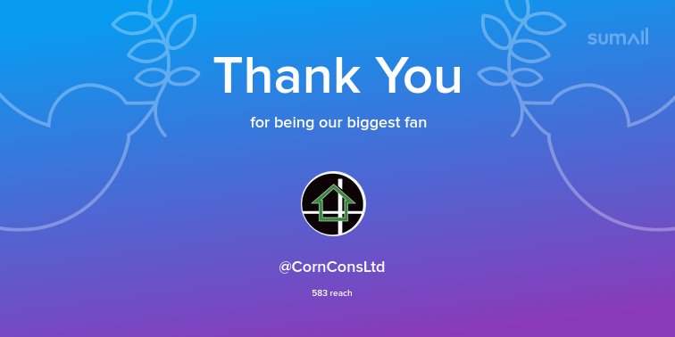 Our biggest fans this week: @CornConsLtd. Thank you! via sumall.com/thankyou?utm_s…