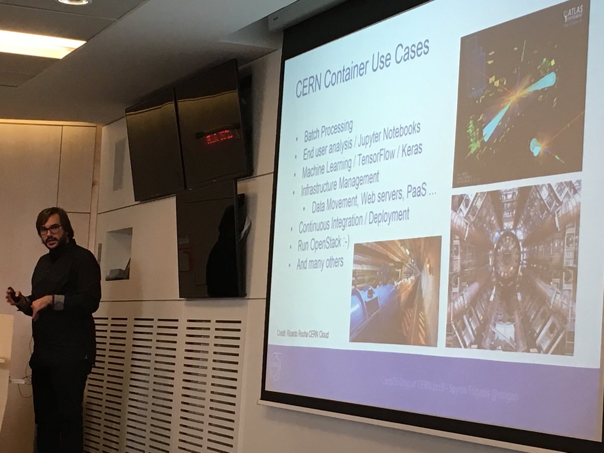 rainleander's tweet image. A few use cases for @cern #containers - including ⁦@OpenStack⁩ of course! #rdoday #centosdojo