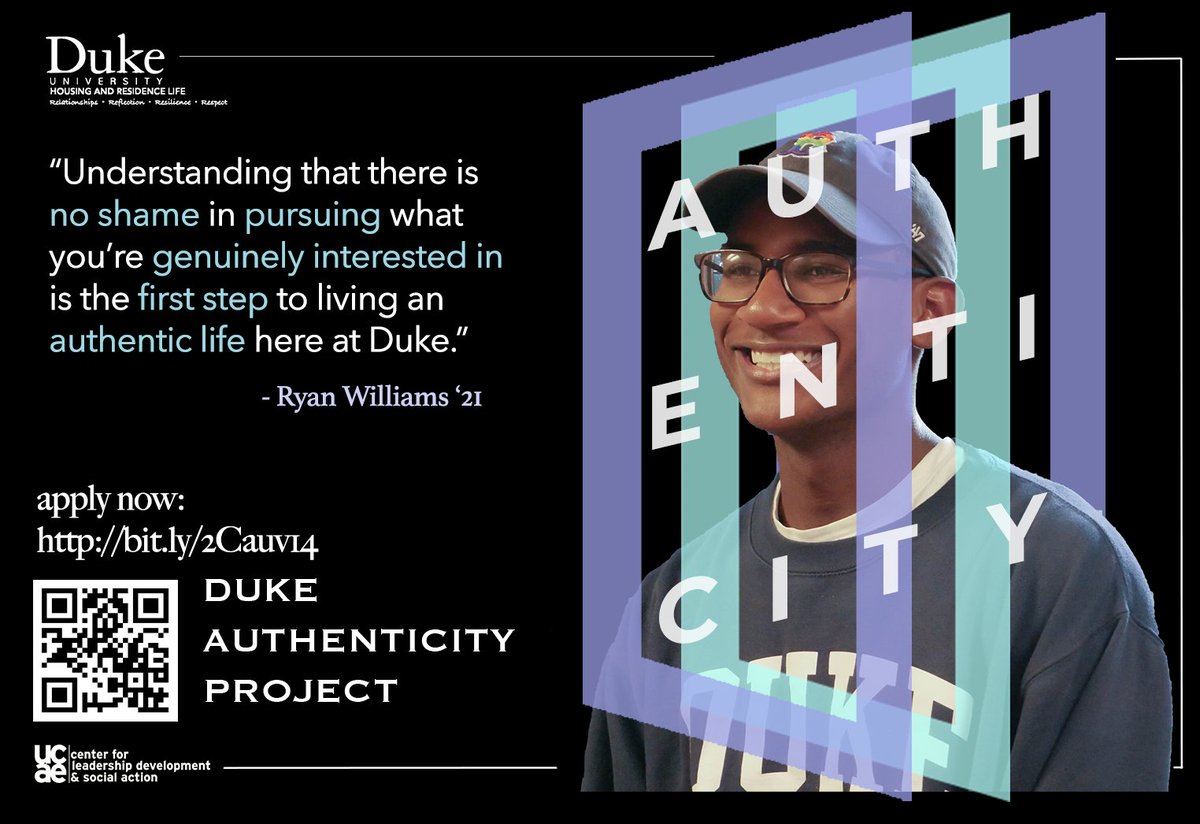 DukeLDSA's tweet image. Last chance to sign-up for the Duke Authenticity Project! Deadline is TONIGHT at 9PM. Visit bit.ly/2Cauv14 to learn about an incredible opportunity to forge great connections with others and learn more about yourself. Hope to see you there, Nov. 2-3 at YMCA Camp Hanes!
