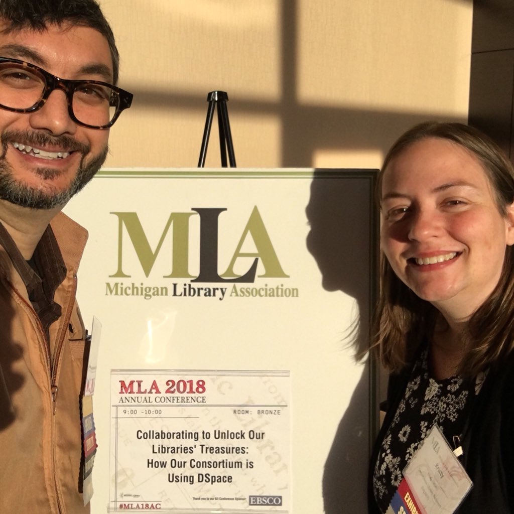 DALNETnews's tweet photo. Steve & Kristy are presenting this morning at #mla18ac https://t.co/E01OOH68n6