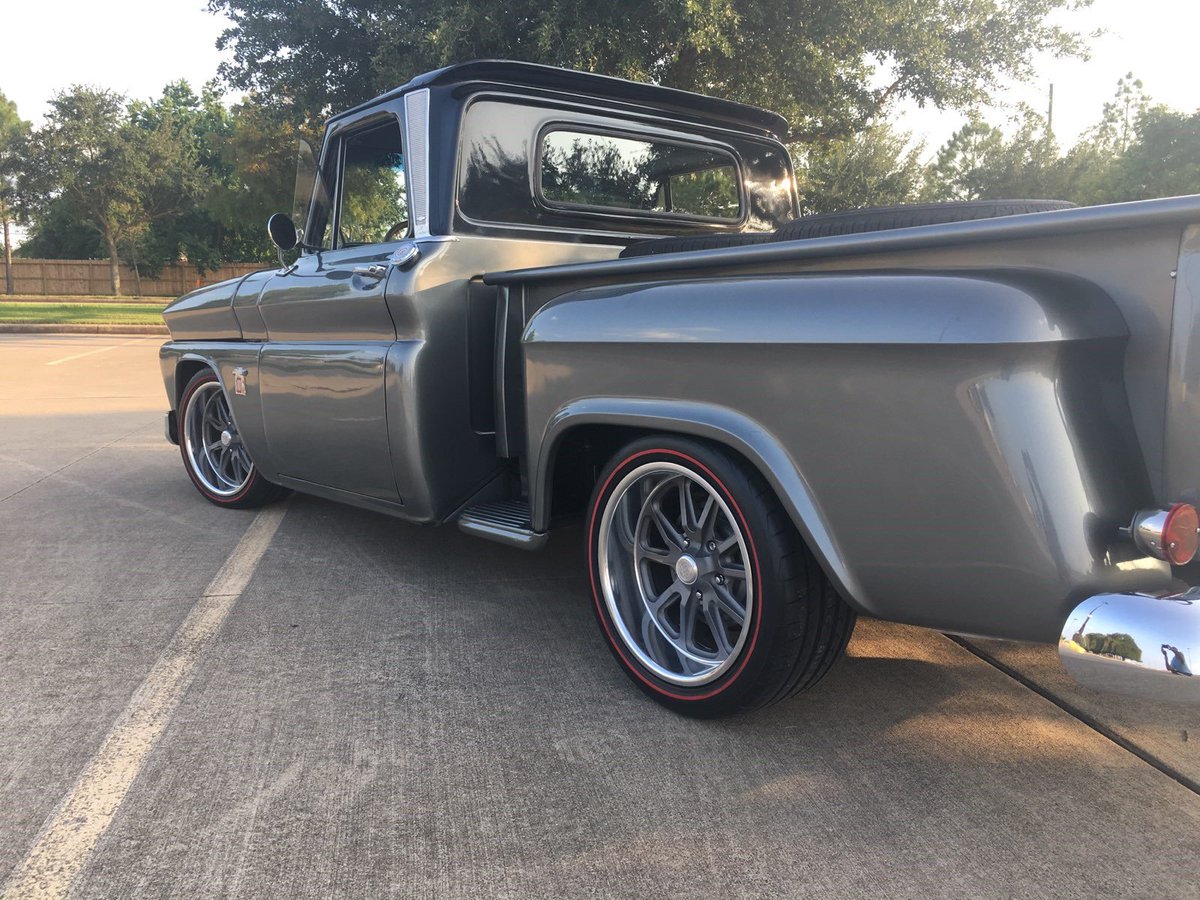 LMCTruck's tweet image. Eric H. did a #frameoff restoration on this 1964 #Chevy C10. He built it in honor of his parents and sister. #beforeandafter