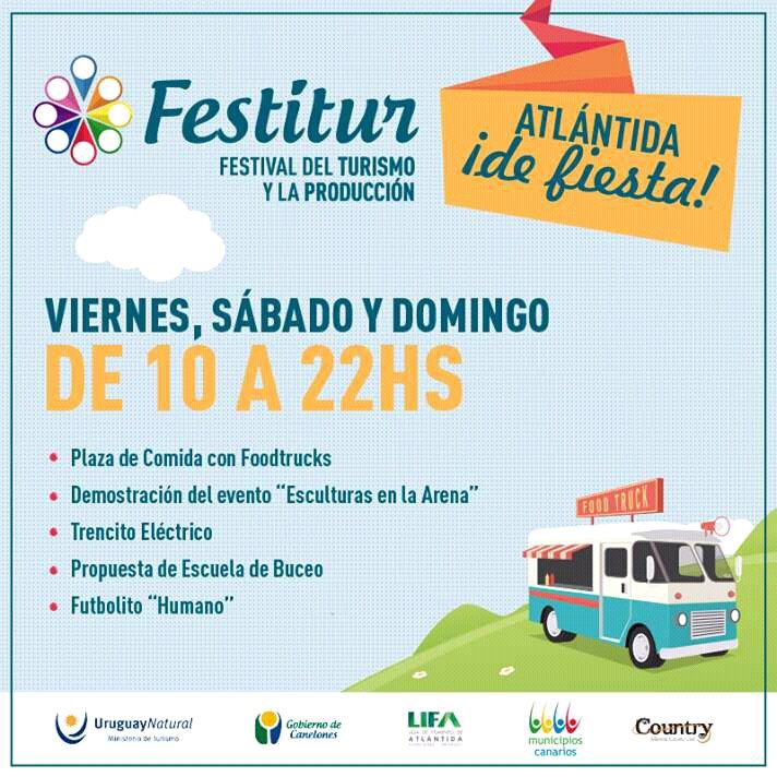 CostaDeOro2021's tweet photo. Comenzó el Festival del Turismo y la Producción en #Atlántida.
Actividades en toda la ciudad este fin de semana, y desde hoy.
¡No te lo pierdas, ven a #Festitur!
#AtlántidaDeFiesta https://t.co/BLAmO2MUO9