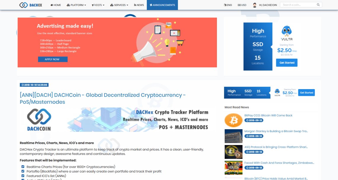 mastersofnodes's tweet image. 💪Another sneak peek of @dachcoin platform 

#masternode #crypto #dachex