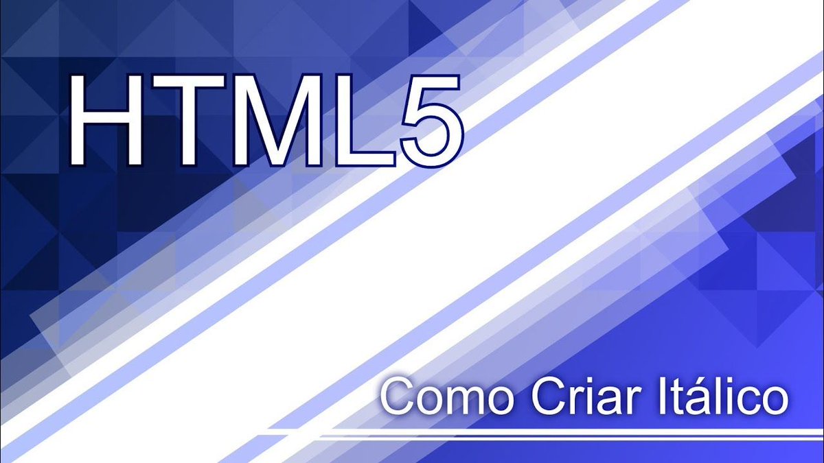 CursosGuilherme's tweet image. Curso de Html5 | Aula 05 - Criando Itálico nos Textos Veja o vídeo:  buff.ly/2DFFBNN #cursohtml5 #html5 #cursoonline