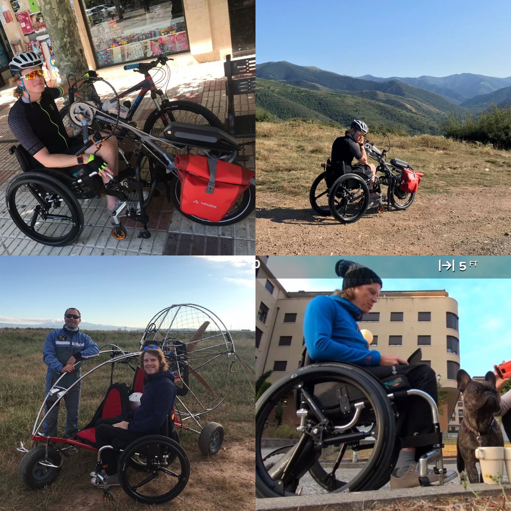 RGKWheelchairs's tweet photo. “Getting good use of my SoftWheels, they are wicked!! Have done ooodles of cycling with my Tiga &amp; Attitude, of course using the SoftWheels all the time - me and my wife do lots of cycling: wouldn’t be possible without the Attitude. The SoftWheels just smooth everything out!!” https://t.co/PqWgmgM1uI
