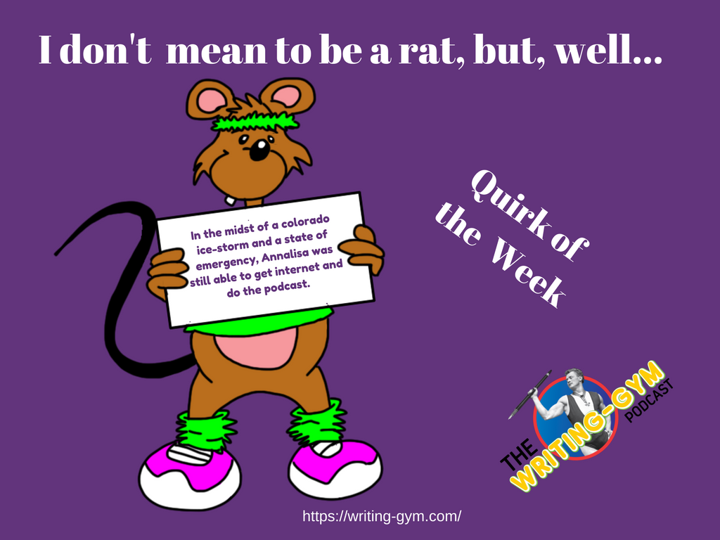 AnnalisaSummea's tweet photo. Do you think you're weird? Well check this out! #writing #amwriting #podcast
#podcast #writingGym https://t.co/JMR9C0hBTH