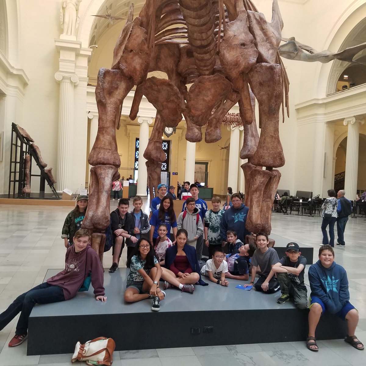 ClassicalConsor's tweet photo. Enrichment Week #2 - Visiting the Field Museum for a tour of ancient Egypt. #classicaleducation #ancienthistory #dinosaur #homeschoolprogram https://t.co/KcGKwr1Y2a