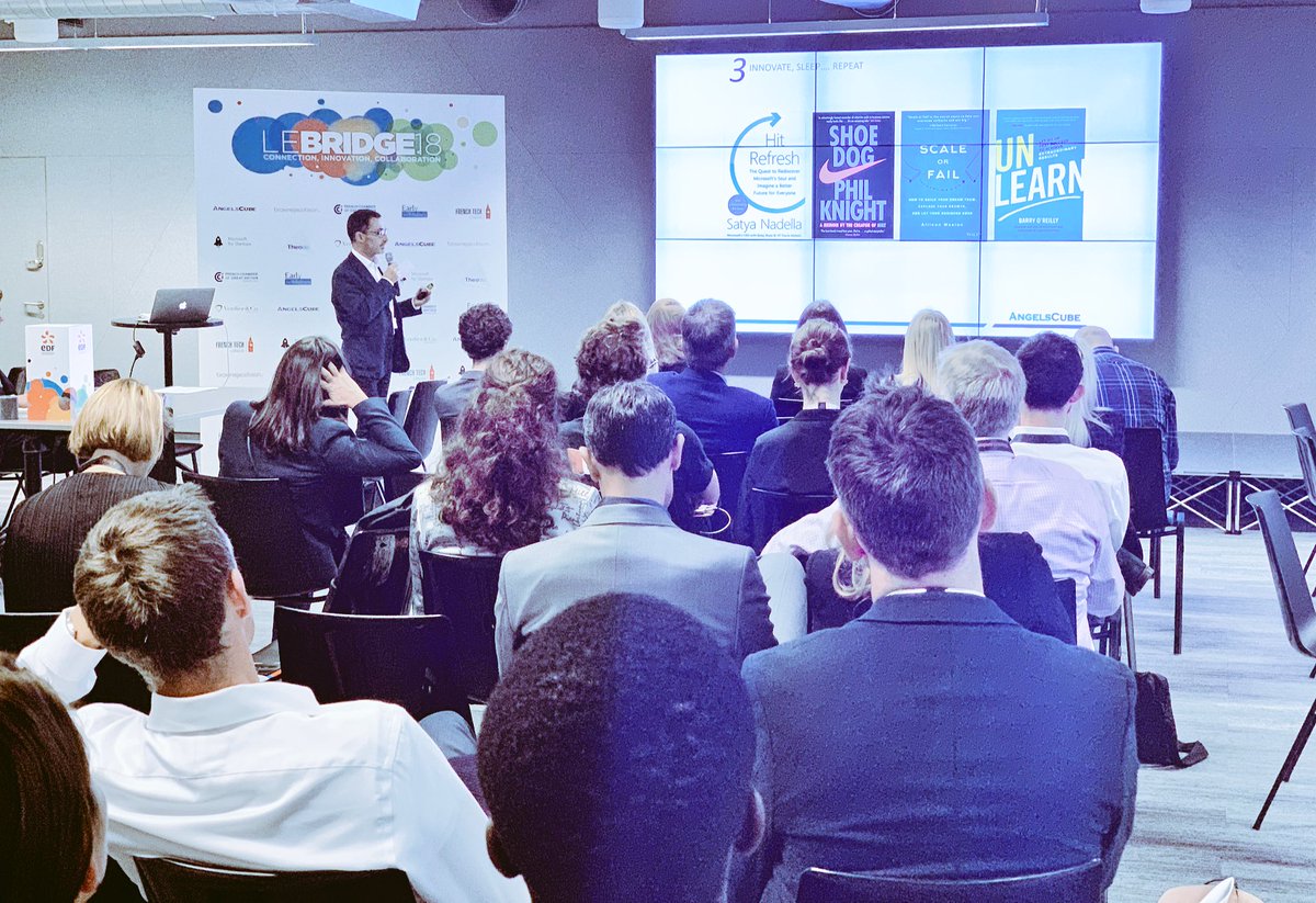 FrenchTechLON's tweet photo. ‘Ten tips for successful startup selection’ with our Corporate Innovation group co-lead @magicalcove now at #LEBRIDGE18 from @frenchchambergb ! #innovation #startup #FrenchTechLON https://t.co/B0bhxOohZt