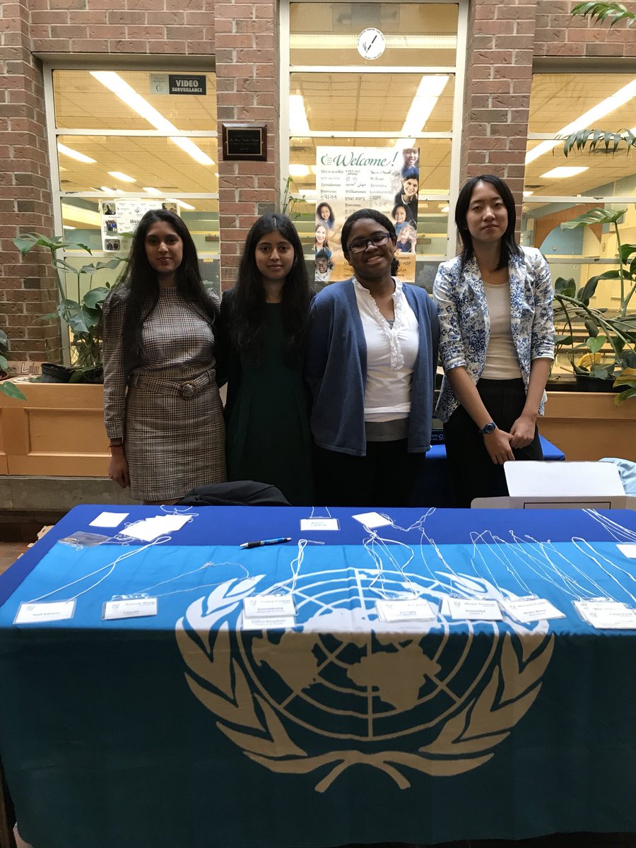 lakeshoreci's tweet photo. Lakeshore CI Model United Nations Conference today welcomes 14 schools, 200+ students. @jarvistdsb @RHKingAcademy @ccitdsb @HavergalCollege and many more... https://t.co/EU6JuAdg8d