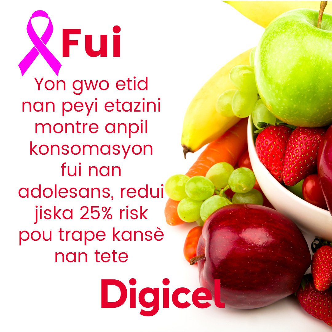 DigicelHT's tweet photo. [#OktòbWoz] Toujou sonje nou dwe pran anpil prekosyon pou n kwape maladi kansè nan tete. Pwoteje sante nou, veye je youn sou lòt. #BreastCancerAwarenessDay https://t.co/6ddLfXsgqt