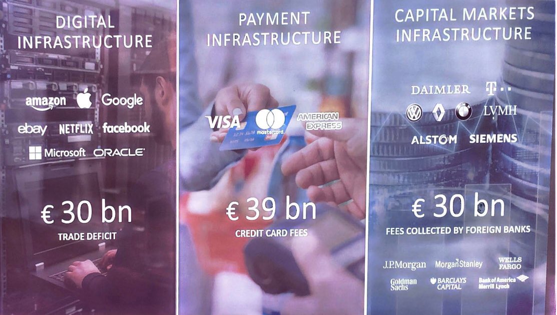 numan's tweet photo. Money goes to USA from Europe by services/products by Klaus Hommels @ForumVC #VCF18 https://t.co/OmaQGhk50W