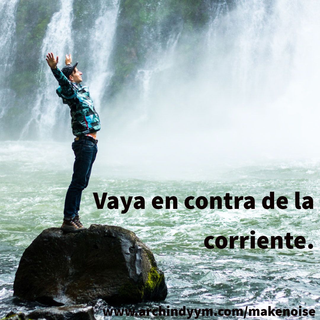 Vaya en contra de la corriente y acompáñenos el 4 de noviembre para hacer el ruido a Butler University! Registrarse en línea con su parroquia. #makenoiseindy #archindyym