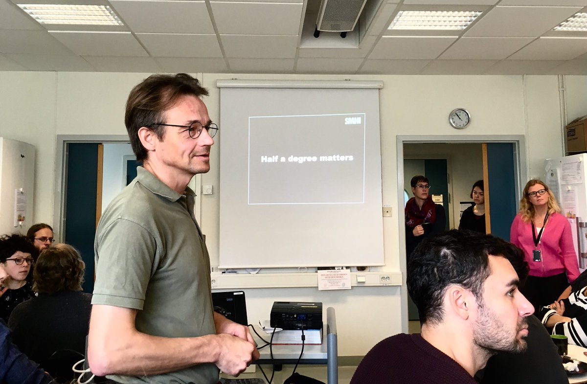 Lovisa Nilsson (@annamaitlovisa) on Twitter photo “Half a degree matters” - Friday seminar with Markku Rummukainen on the #IPCC 1,5 special report <a href="/cec_lund/">Centre for Environmental and Climate Science, LU</a> today. “Half a degree matters” - Friday seminar with Markku Rummukainen on the #IPCC 1,5 special report <a href="/cec_lund/">Centre for Environmental and Climate Science, LU</a> today.