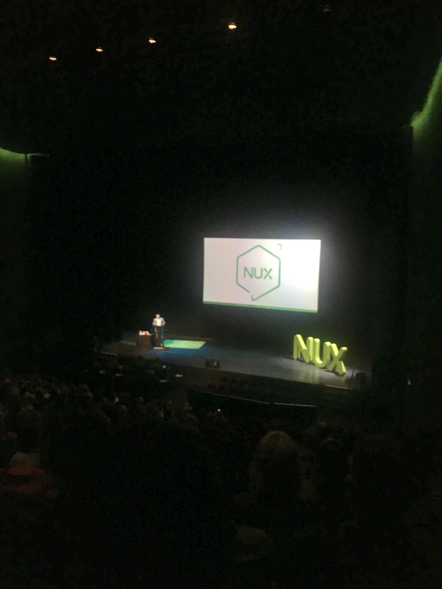 And the event starts #NUX7