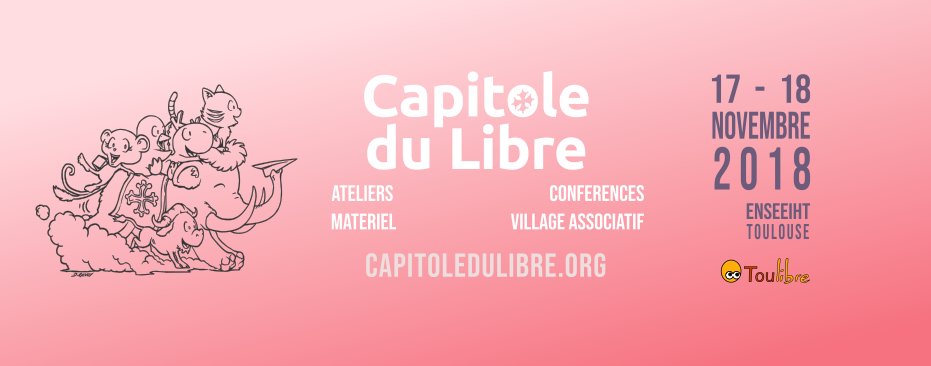 Le programme de l'édition 2018 du Capitole du Libre les 17 et 18 novembre à @INP_ENSEEIHT, #Toulouse est en ligne: 2018.capitoledulibre.org/programme/#sch…  🎉 #cdl2018 #schedule #CaVaEtreBien