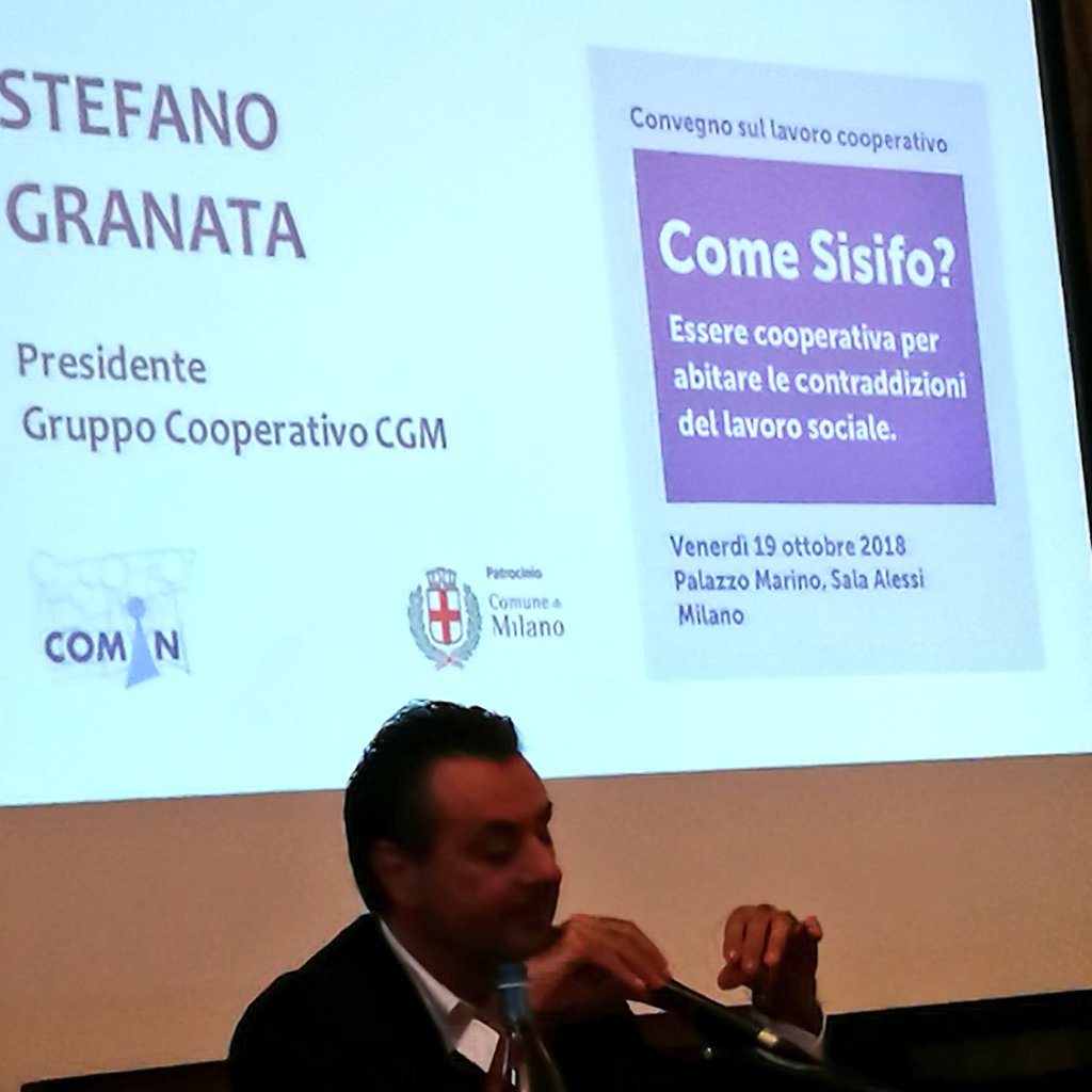 Mainograz's tweet photo. #StefanoGranata
Presidente CGM

- desiderare di lavorare nelle cooperative, in un sondaggio, su 10, è al decimo posto;
- le false cooperative si combattono con cooperative che rispondono ai nuovi problemi sociali;
- servono risposte personalizzate e nuove competenze.

#ComeSisifo https://t.co/EX8KcrOwv0
