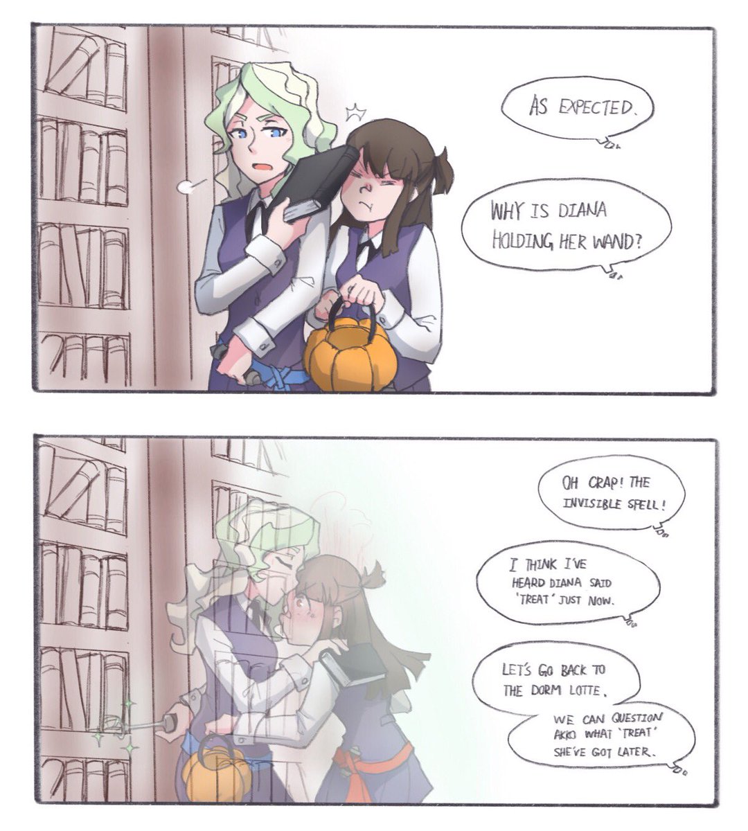 Have some not-so-Halloween diakko
#LWA_jp #ダイアコ 
