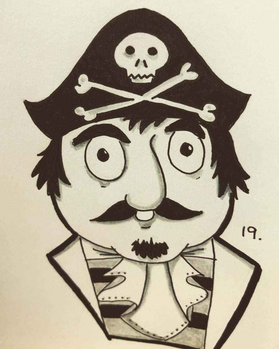 daftypushycat's tweet photo. #day19 #pirate #pugwash #captainpugwash #horatio #theblackpig #coddlingcatfish #inktober #inktober2018 #monstober #monsterlist #doodle #traditionalart #dailydoodle #dailysketch #sketch #dailydrawing #drawing #draw #dailyart #illo #illustration #dailyillustration #art #dailyart https://t.co/rHynfX1Qp8