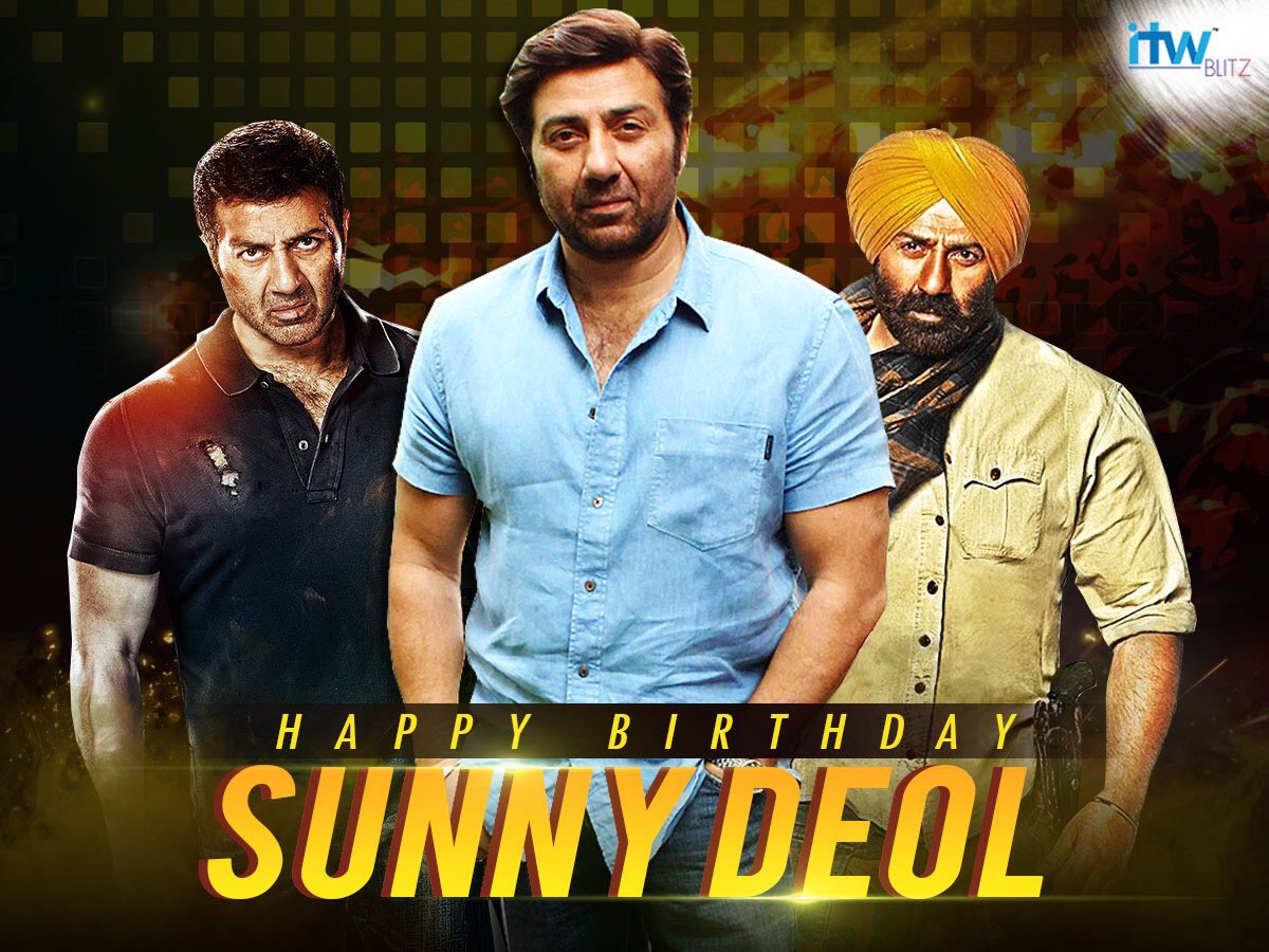 Wishing the Hollywood star Sunny Deol a very happy birthday!   