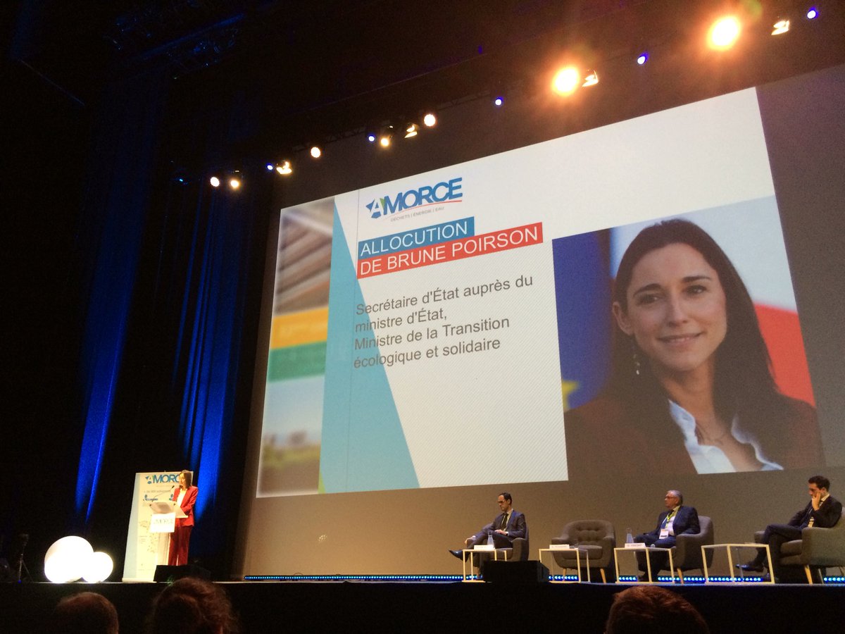 DesramautMarc's tweet photo. « Construire un équilibre global » @brunepoirson #FiscalitéEnvironnementale #TGAP #TransitionEcologique #Congres2018 @AMORCE https://t.co/8s3Uwz20bD