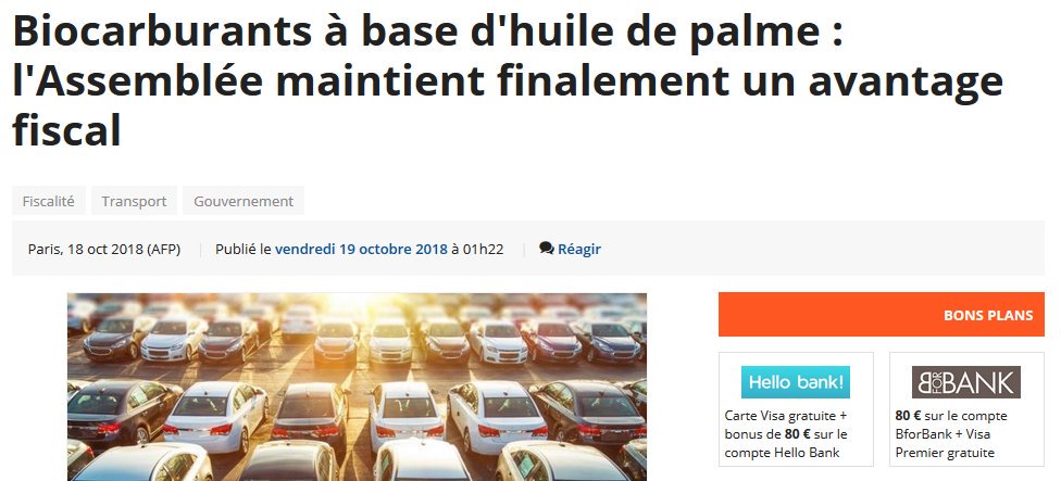 Résumons

➡️ MARDI : <a href="/EmmanuelMacron/">Emmanuel Macron</a> nomme l'ex-lobbyste de @DanoneFR secrétaire d'Etat à la transition écologique alors qu'elle est favorable à #HuileDePalme

➡️ JEUDI : la majorité refuse de supprimer un avantage fiscal pour #HuileDePalme

#MakeOurFoutageDeGueuleGreatAgain