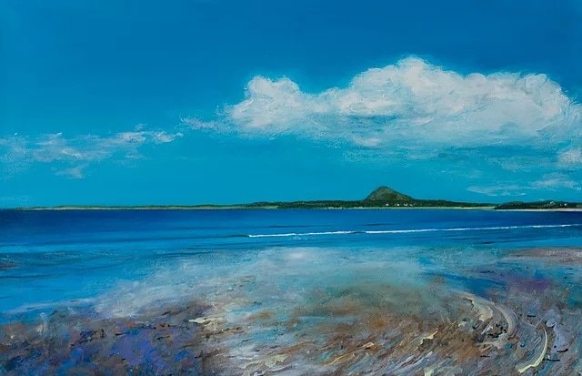 Sparkling light of #eastlothian 'Dazzle, View from Yellowcraig Beach' Acrylic on board 40 x 61 cm <a href="/LothianLoop/">Lothian Loop - East Lothian - Scotland</a>
<a href="/goeastlothian/">Visit East Lothian</a> <a href="/elcourier/">East Lothian Courier</a> <a href="/welcomescotland/">Welcome to Scotland</a> <a href="/NorthBerwickUK/">NB Beyond the Beach</a>