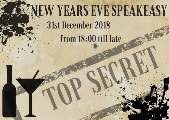 See out 2018, see in 2019 at #HideoutTaunton this NYE at our Speakeasy night. £35 per person - 3 course meal, arrival drink, canapés, bubbles at midnight,  entertainment all night. **BOOKING IS ESSENTIAL**
