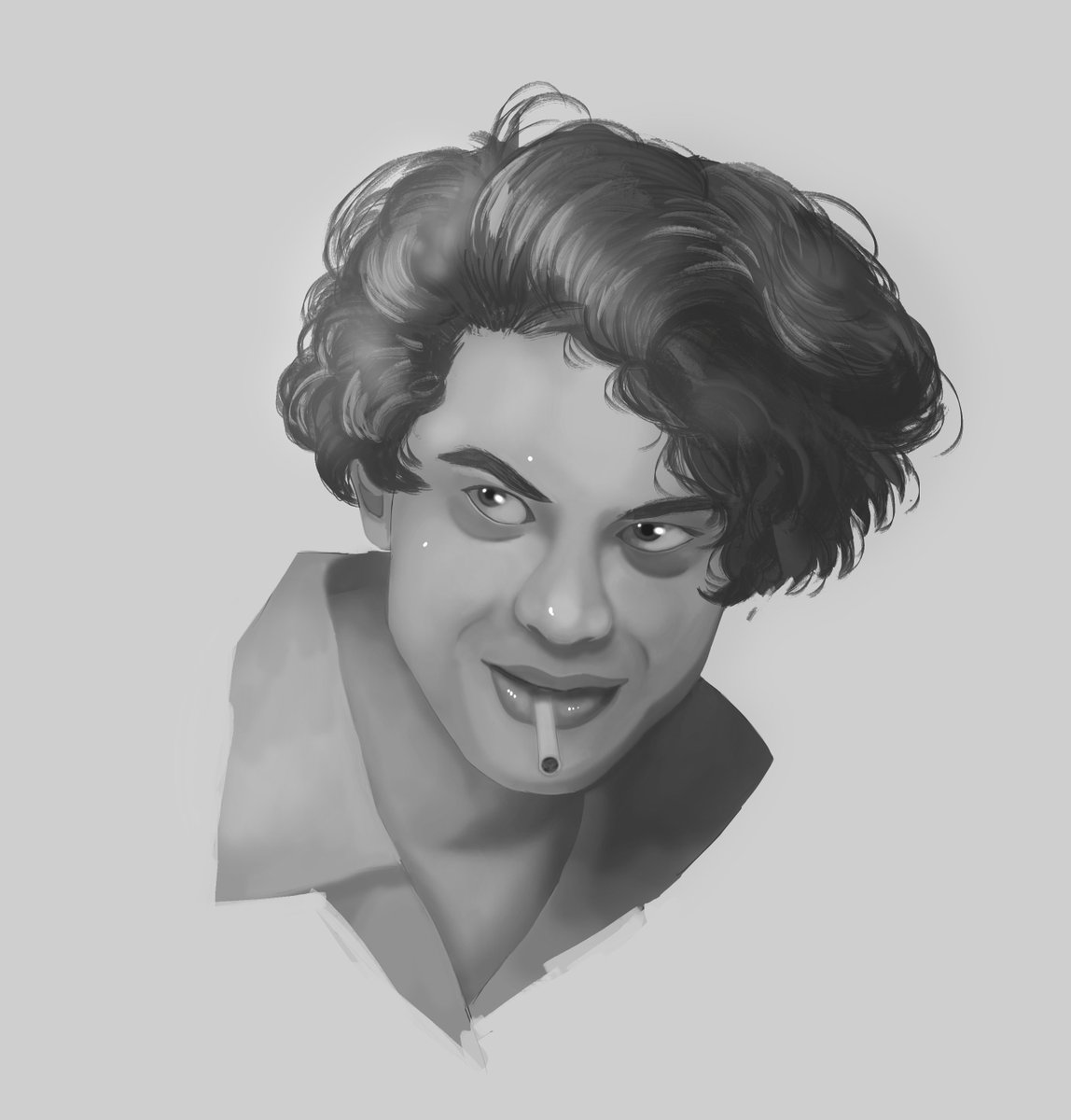 sweetkingart's tweet image. I made another Values Study and I really see the change form the first one I did this week. So, so excited.

#artistontwitter #ValuesStudy #digitalart #AnatomyStudy #artstudy