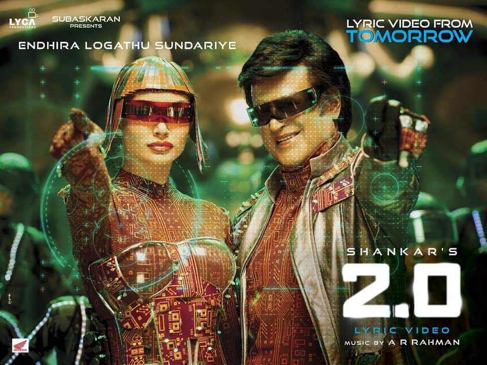 RajinikanthFan6's tweet photo. #2Point0 Songs Lyric Video From tomorrow ...
#2Point0November #2Point0FromNov29 #2Point0FansPromotions
#superstar #Rajinikanth #Shankar #ARRahman @LycaProductions
#EnthiraLogathuSundariye & #Raajali Lyric Video Songs from tomorrow
#2Point0ManiaBegins #2pointOLyricVideo https://t.co/qoPx85lcsb