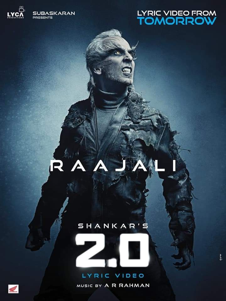 RajinikanthFan6's tweet photo. #2Point0 Songs Lyric Video From tomorrow ...
#2Point0November #2Point0FromNov29 #2Point0FansPromotions
#superstar #Rajinikanth #Shankar #ARRahman @LycaProductions
#EnthiraLogathuSundariye & #Raajali Lyric Video Songs from tomorrow
#2Point0ManiaBegins #2pointOLyricVideo https://t.co/qoPx85lcsb