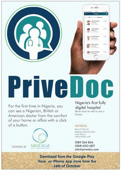 mp_maniac's tweet image. Nigeria is Really going Digital, Say Hi to "#PriveDoc", Nigeria's first digital hospital. Download &amp;amp; gain access to a doctor via from anywhere. No waitings, no hassle. @iPriveDoc