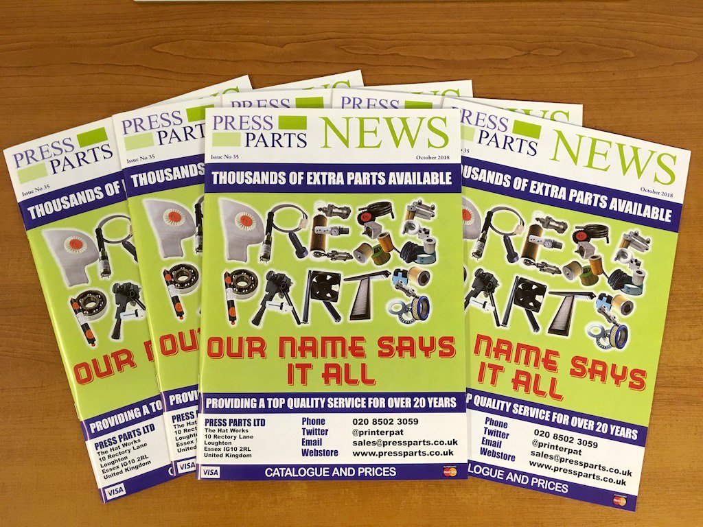ISSUE 35 IS HERE! We are always excited to be adding new products and where possible better prices!
Get your free copy here pressparts.co.uk/press-parts-la… or if you are an existing customer they will be in the post. Look out for your copy!
