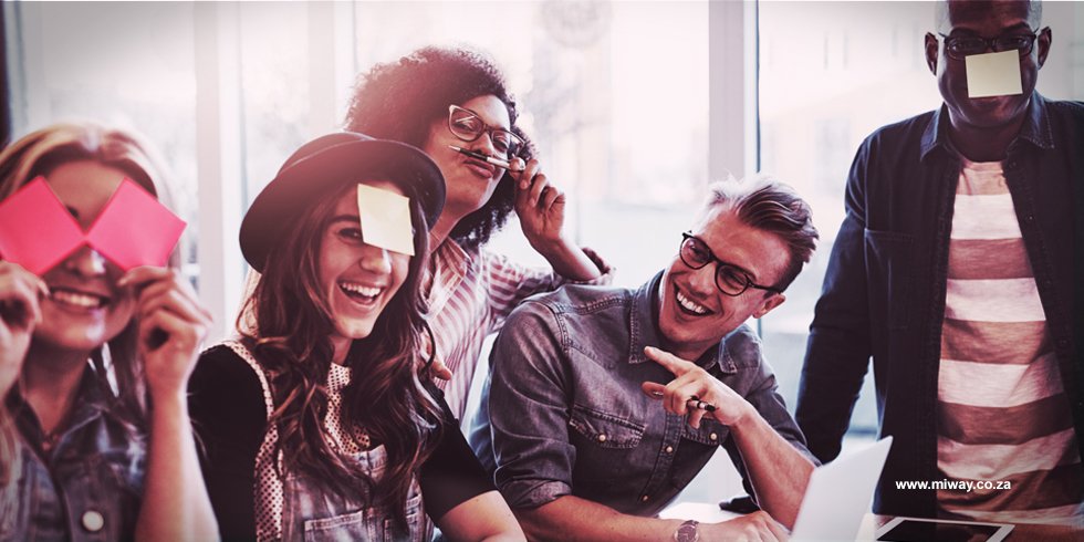miwayinsurance's tweet photo. ‘If we didn't have humour at work, what would we have instead? Ulcers, we’d have ulcers...’ Mari Schourie believes that it is possible to laugh your way to success: https://t.co/MyTVsbzSvP #MiWayBusinessInsurance #TheWorkSpace https://t.co/uCUhss4iJE