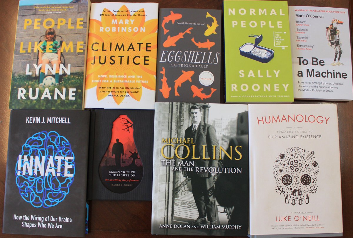 Looking forward to reading all these books published by Trinity <a href="/tcddublin/">Trinity College Dublin</a> alumni and staff in the last few months

Anne Dolan <a href="/TCDHistHum/">TCD Histories</a>
<a href="/CaitrionaLally/">Caitriona Lally</a>
<a href="/ProfDarrylJones/">Darryl Jones</a>
<a href="/WiringTheBrain/">Kevin Mitchell</a>
<a href="/laoneill111/">Luke O'Neill</a>
@SenLynnRuane 
<a href="/mrkocnnll/">Mark O’Connell</a>
Mary Robinson <a href="/MaryRobinsonCtr/">Mary Robinson Centre</a> <a href="/MRFCJ/">MRFCJ</a>
<a href="/sallyrooney/">Sally Rooney</a>