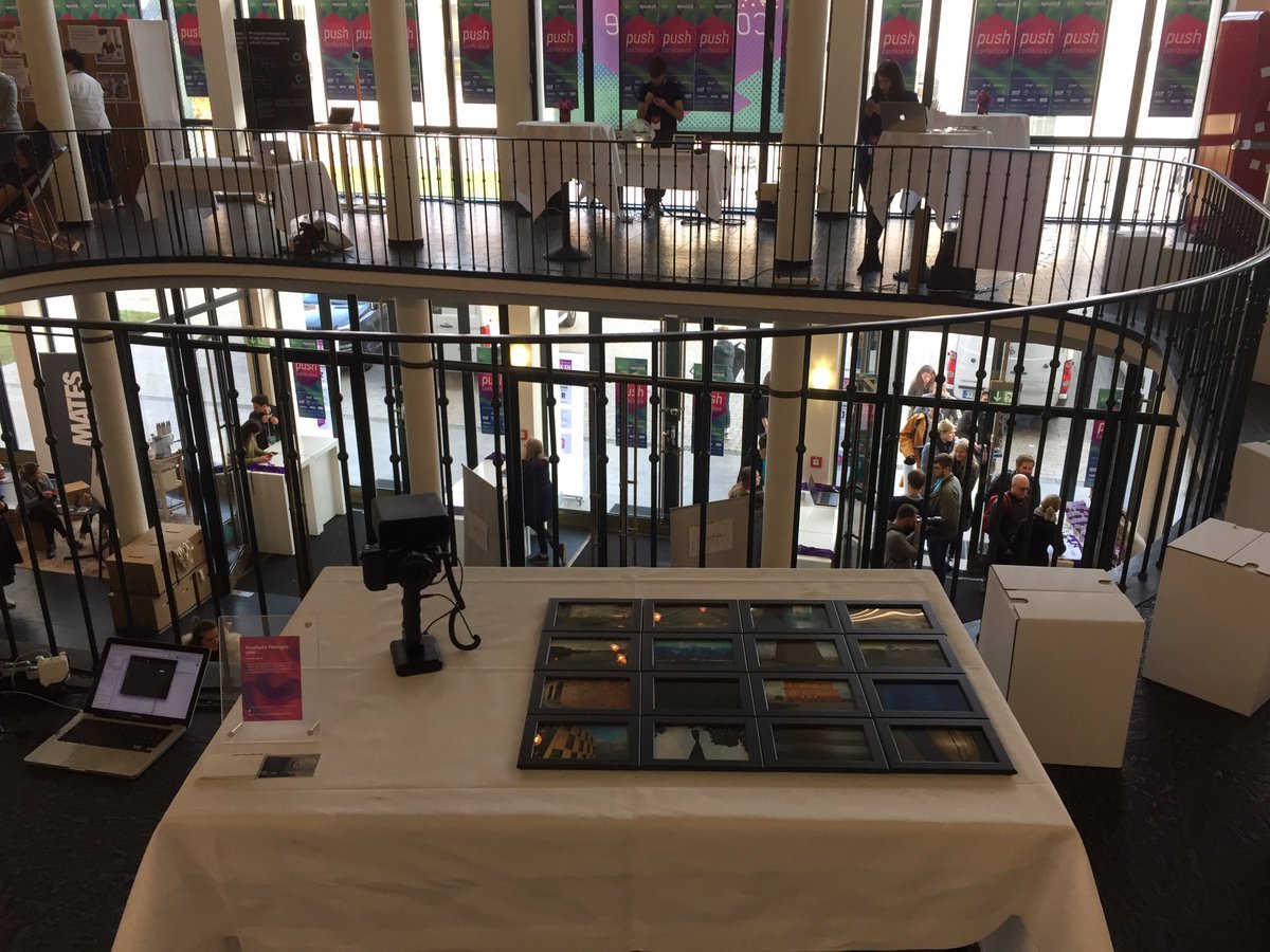 psibu's tweet photo. Really happy to present my projects „Prosthetic Photographer“ and „Twitch“ at this years @pushconf https://t.co/Oomf9k7rGt