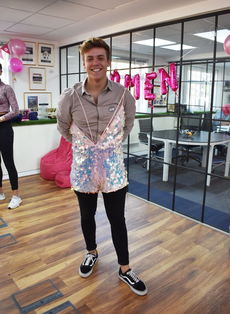 broadgatesearch's tweet photo. On Friday's we wear pink for @breastcancernow! Shout out to our newbie Tom Smeeton for wearing this fabulous number, you're more beautiful than a hundred pink flamingos on a golf course.
#WearitPink #WIP2018 #BreastCancerAwareness #IntegritytotheCore https://t.co/8vRPh5eLuw