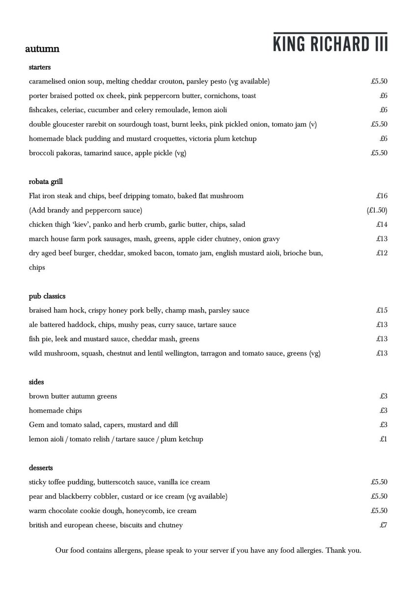 Oh <a href="/kriiipub/">King Richard III pub</a>, you had us at Homemade Black Pudding Croquettes.

New menu launches on Tuesday! 😍

#leicester #kingrichard #foodie