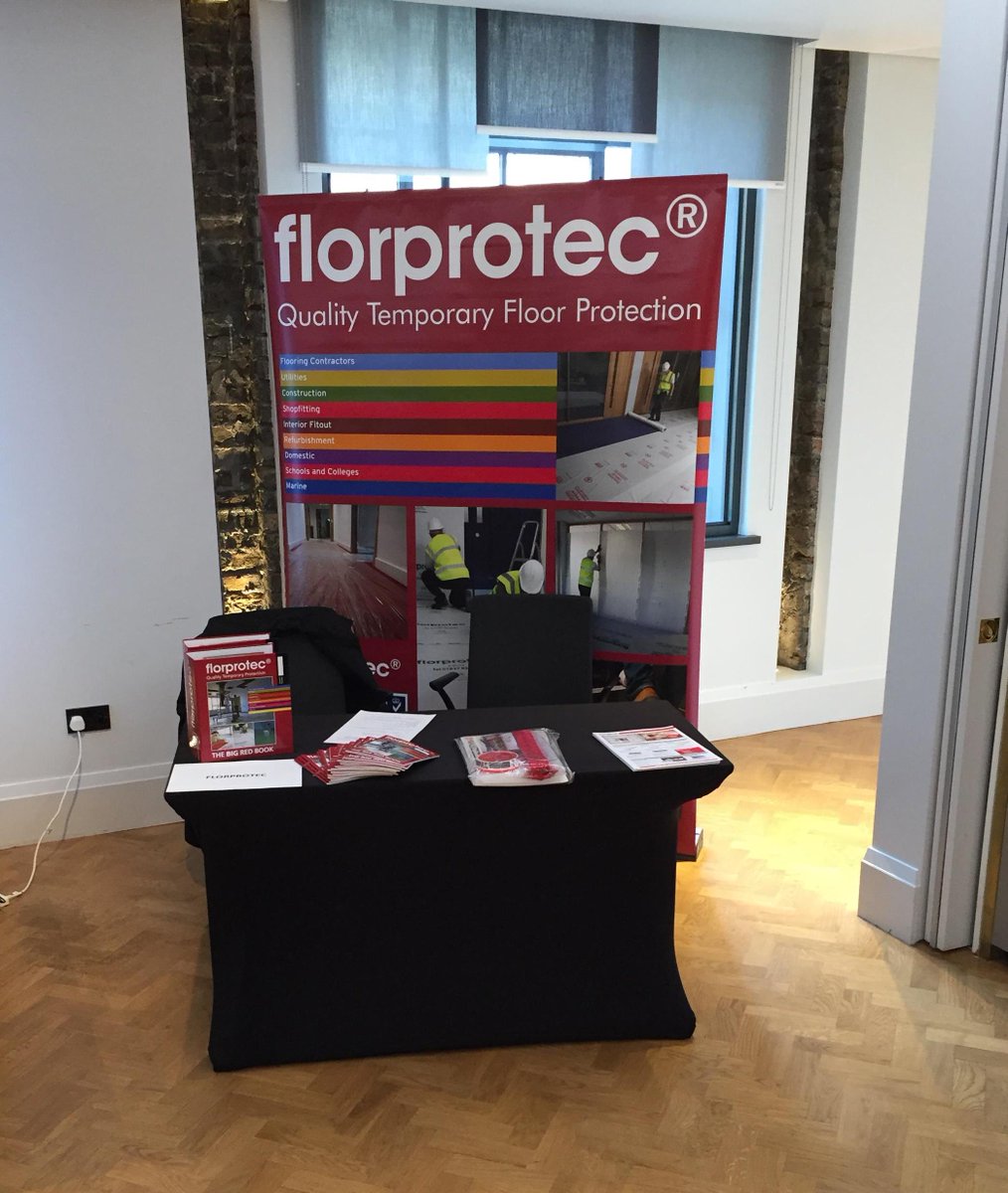 FlorprotecLtd's tweet image. Florprotec at the @NASandSITF #AutumnConference today. Supporting #FitOut companies with quality #TemporaryProtection.