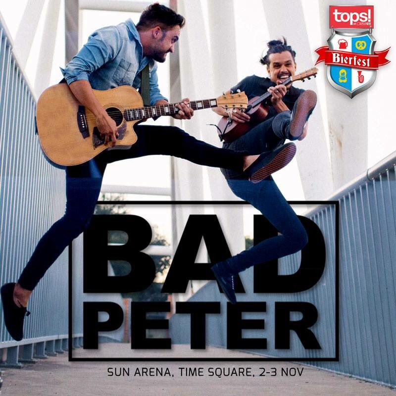 Bad Peter (@badpeterband) on Twitter photo Pretoria we love jamming your beerfests! On 2 and 3 Nov we’re hitting the stage at the <a href="/SABierfest/">TOPS at SPAR Bierfest</a> in The Sun Arena at Times Square! Pretoria we love jamming your beerfests! On 2 and 3 Nov we’re hitting the stage at the <a href="/SABierfest/">TOPS at SPAR Bierfest</a> in The Sun Arena at Times Square!