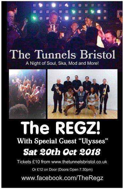 TheRegzUK's tweet photo. Just 40 tickets left for Saturday evening.
Please obtain a ticket if you are planning to go to The Tunnels. Our last gig at this wonderful venue 😞 https://t.co/eavxOxmdxc