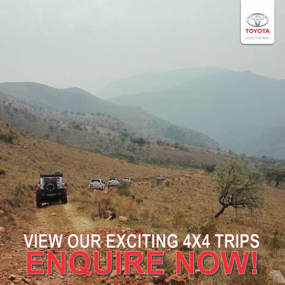 HalfwaySBeach's tweet photo. View our schedule of exciting #4x4 trips for 2018. Book NOW to avoid disappointment. Contact your nearest #HalfwayToyotaDealer today! #4x42018tripschedule #HalfwayToyotaShellyBeach https://t.co/iVE5fbIX3k https://t.co/2GQlIsIScb