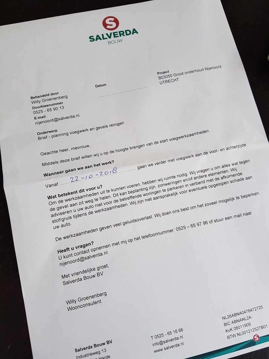 Lekker dan.. vorige week konden ze nog geen planning geven, maar vandaag weten ze heel zeker dat ze maandag beginnen.. #datkanbeter #salverda #mitros #renovatiediegeenrenovatiemagheten