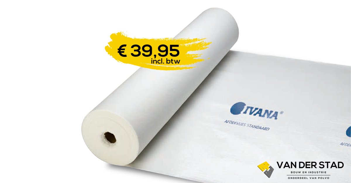 De Ivana afdekvlies is ideaal voor het afdekken van allerlei ondergronden en trappen. De vlies is zelfklevend met een PE-laag en is daarmee uiterst geschikt voor werkzaamheden tijdens de bouwfase. Bekijk deze Ivana aanbieding in onze folder, via: mi8.ly/hjl2j0