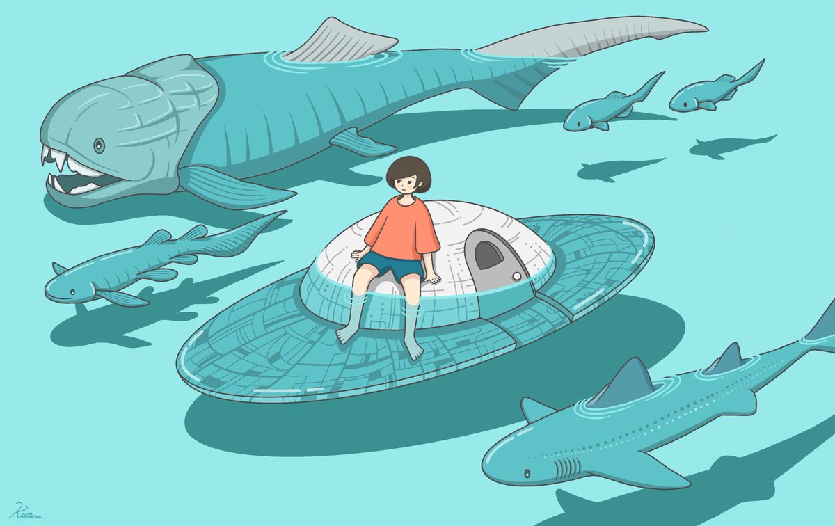 こた サメと古代生物の絵まとめ こた サメと古代生物の絵まとめ