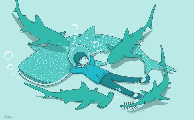 サメと古代生物の絵まとめ! 