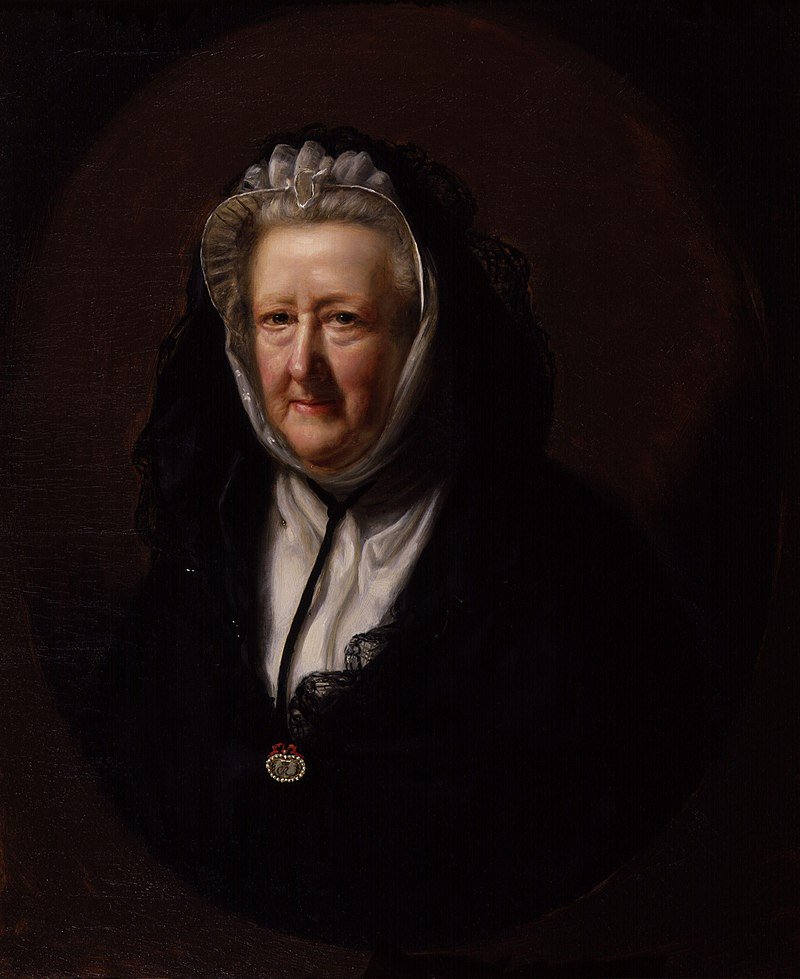 DrSueMoss's tweet photo. This is Mrs Delany. In the late 18th century she made almost 1000 pictures of flowers like this one, from cut paper, until her eyesight failed at 82.

She also made a grotto out of shells for her buddy the Duchess of Portland

And she had a pet bullfinch called Tony.

(pics wiki) https://t.co/pI1OVsxgXg