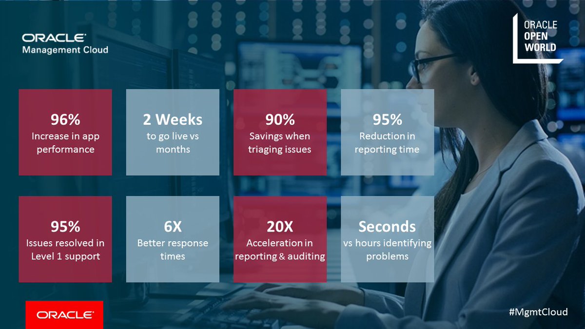 At this year's #OOW18 #Oracle #MgmtCloud keynote, we are excited to feature several customers in our panel. Attend the session and hear first-hand about their story ora.cl/th8oC