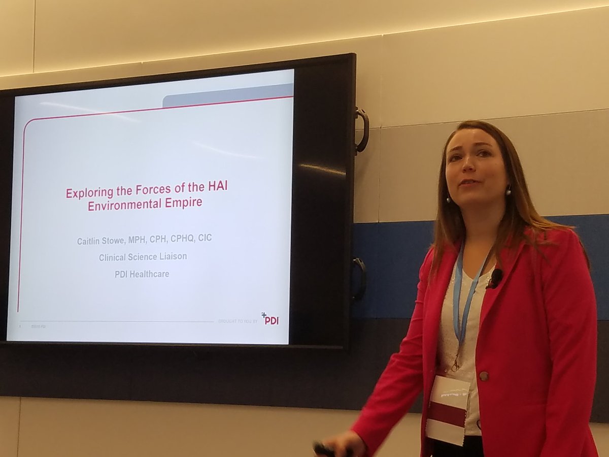 tiffany_horsley's tweet photo. @CaitlinStowe with @PDIHealthcare is kicking off our conference! @APIC @APICgreaterKC #IIPW #infectionprevention https://t.co/p2vpT4yvg5